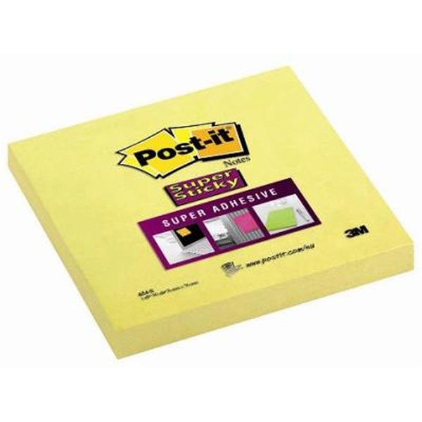 Post-it Super Sticky 654-S 76x76mm sárga jegyzettömb Post-it Super Sticky 654-S 76x76mm sárga jegyzettömb