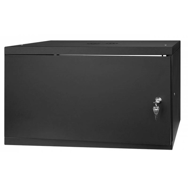 Stalflex 6U fali rack szekrény 19" 450mm fekete (RC19-6U-450MB)