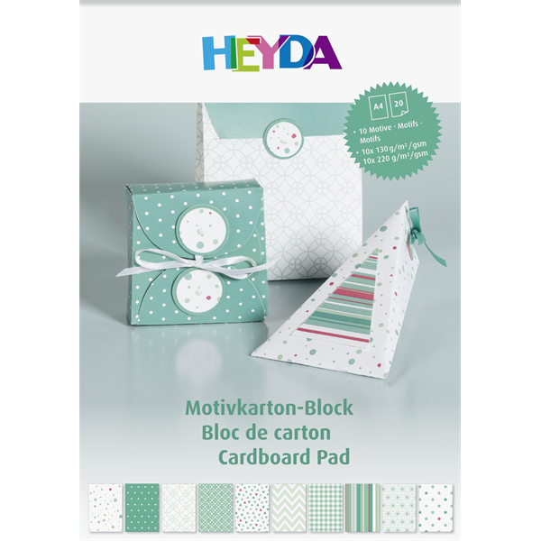 Brunnen Heyda Türkiz-Menta A4 20 lapos kartonlap szett Brunnen Heyda Türkiz-Menta A4 20 lapos kartonlap szett