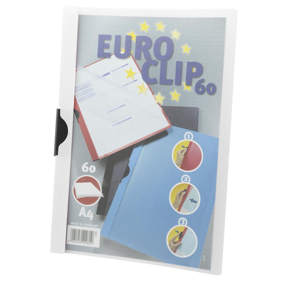Durable Klipp mappa A4, 60lap  Euroclip fehér (201602)