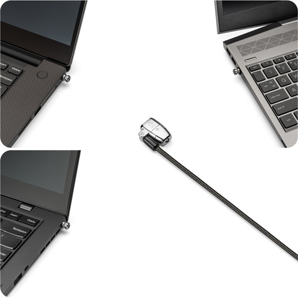 Kensington ClickSafeR 2.0 3 az 1-ben kulcsos laptopzár (T-Bar, Nano & Wedge) (K68102EU)