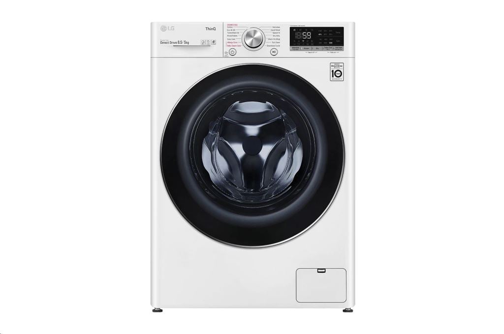 LG F2DV5S8S2E elöltöltős mosó- és szárítógép fehér