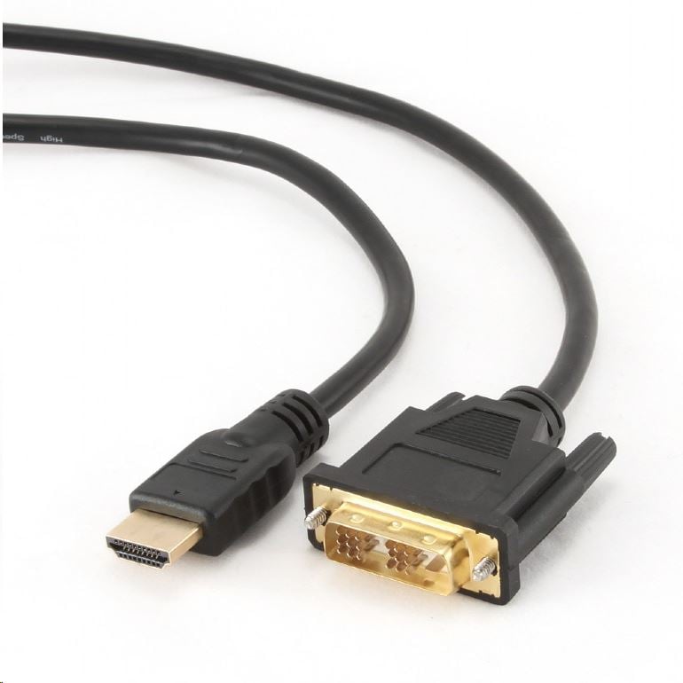 Gembird Cablexpert Adatkábel HDMI-DVI 1,8 m aranyozott csatlakozó (CC-HDMI-DVI-6) Gembird Cablexpert Adatkábel HDMI-DVI 1,8 m aranyozott csatlakozó (CC-HDMI-DVI-6)
