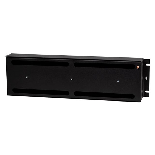 Stalflex 19" 3U DIN sínes fedeles kismegszakító tartó fekete (VDP19-3U-G)
