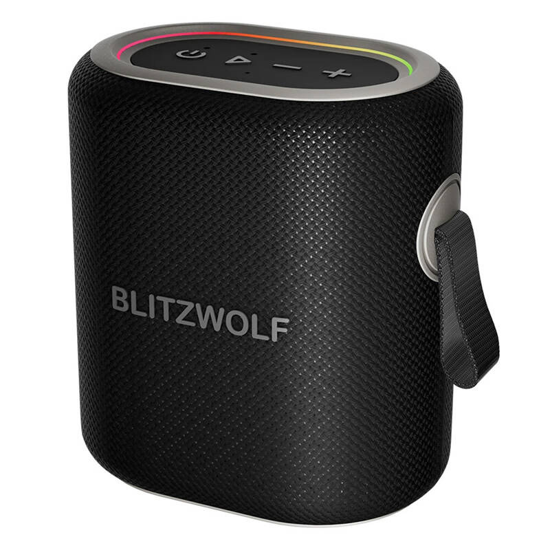 Blitzwolf BW-WA8 RGB Bluetooth vezeték nélküli hangszóró Fekete 