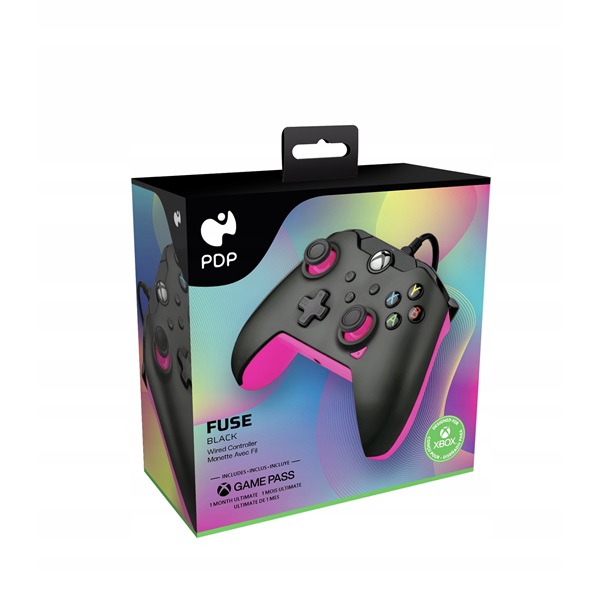 PDP Fuse Xbox Series X|S/Xbox One/PC 3,5 mm audio vezetékes fekete kontroller