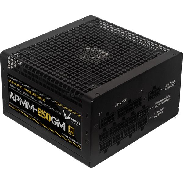 Formula Tápegység 850W -  (80 Plus Gold, ATX3.1/PCIe 5.1, Aktív PFC, 14cm, Full Moduláris) (APMM-850GM)