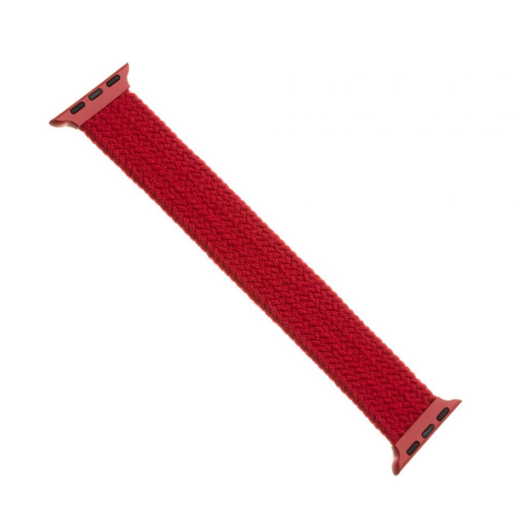 FIXED Elastic Apple Watch 42mm/44mm szíj piros L-es (FIXENST-434-L-RD)