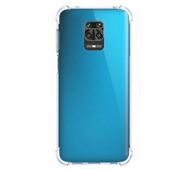 Szilikon telefonvédő (közepesen ütésálló, légpárnás sarok) ÁTLÁTSZÓ [Xiaomi Redmi Note 9 Pro]