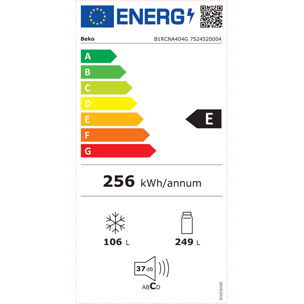 Beko B1RCNA404G alulfagyasztós hűtőszekrény