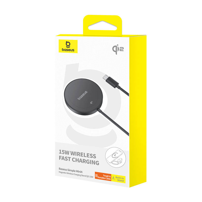 Baseus Simple Mini4 15W töltőállvány Fekete 