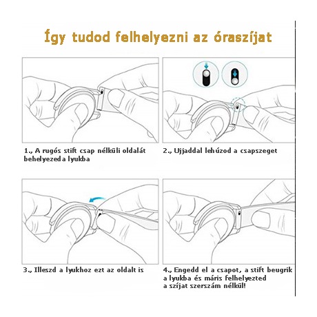 Mybandz 22SKU2504 JUBILEE LÁNCSZEMES FÉM ÓRASZÍJ / FEKETE-EZÜST / 22MM