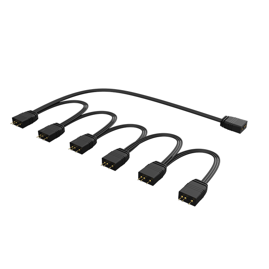 Akasa  AK-CBLD13-85BK  1in6 RGB LED elosztó