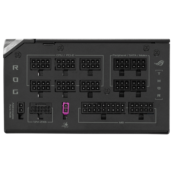 Asus ROG-THOR-1000P3-GAMING ROG THOR Platinum III 1000W   80+ Platinum ATX 3.1   Moduláris  Fekete Tápegység