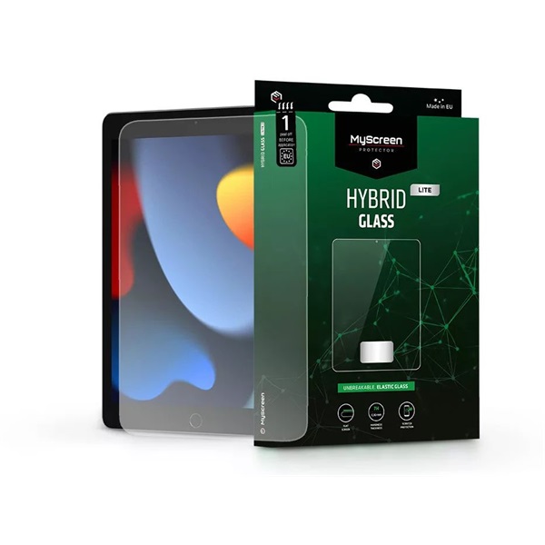 MSP LA-2124 iPad 10,2 2019/2021 Hybrid Glass Lite rugalmas üveg kijelzővédő fólia MSP LA-2124 iPad 10,2 2019/2021 Hybrid Glass Lite rugalmas üveg kijelzővédő fólia