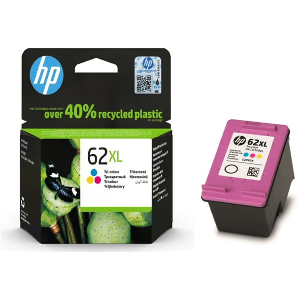 HP C2P07AE nagy kapacitású tintapatron háromszínű (62XL)