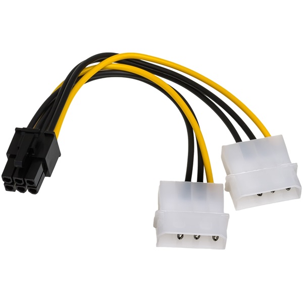 Akyga 2x Molex/PCI-Express 6-pin adapter (AK-CA-13)