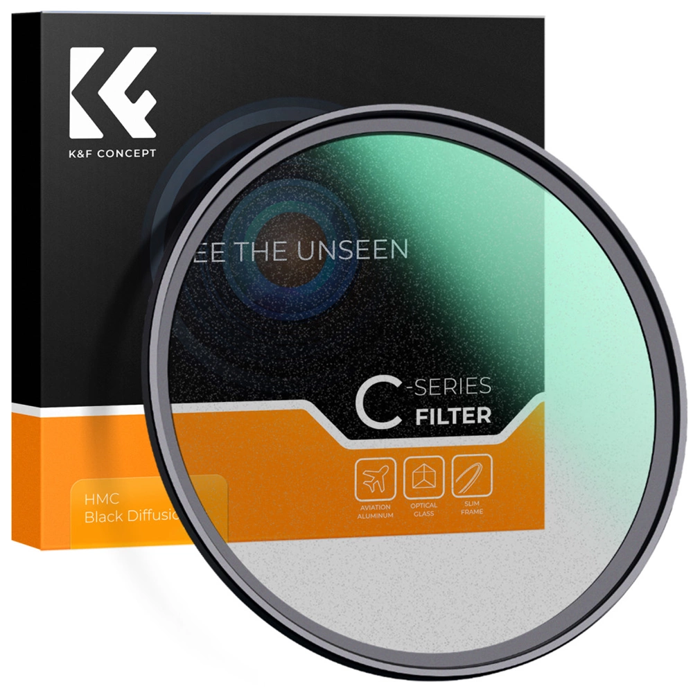 K&F Concept C Series Black Mist 1/2   ultravékony többrétegű bevonat lágyító szűrő 72mm