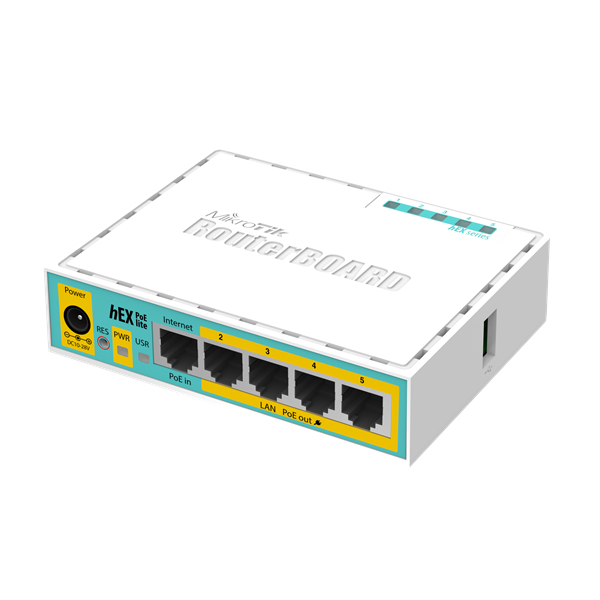 Mikrotik Routerboard RB750UPR2 hEX PoE lite Router Mikrotik Routerboard RB750UPR2 hEX PoE lite Router