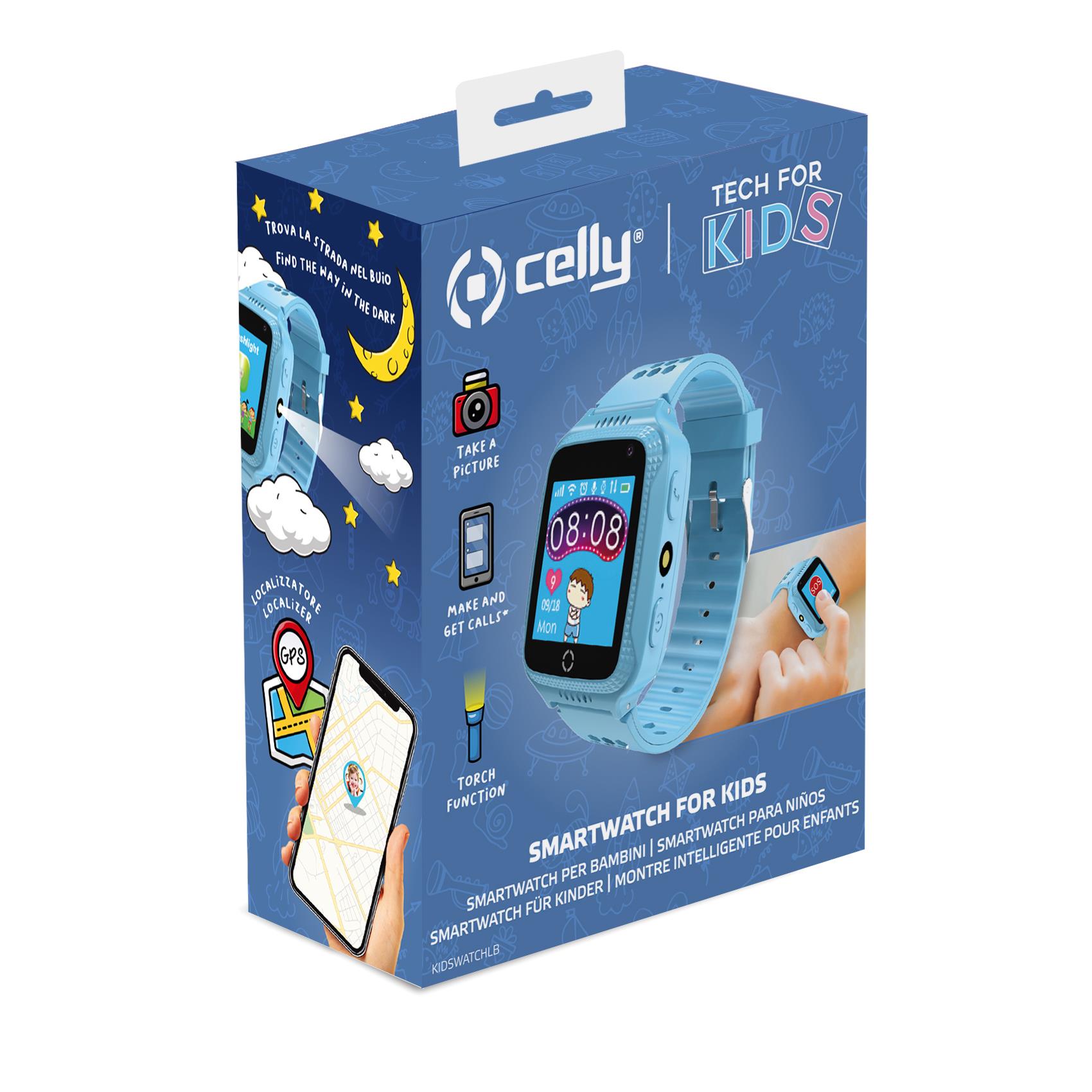Celly Kidswatch okosóra gyerekeknek, víz és porálló, GPS, alvásfigyelő Celly Kidswatch okosóra gyerekeknek, víz és porálló, GPS, alvásfigyelő