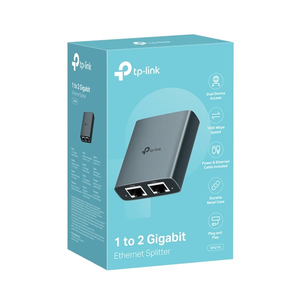 TP-LINK   EH210 2in1 Gigabit Ethernet Splitter