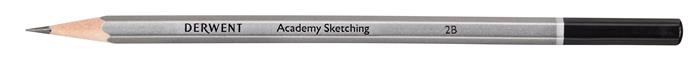 Grafitceruza szett, hatszögletű, DERWENT "Academy", 6 különböző keménység