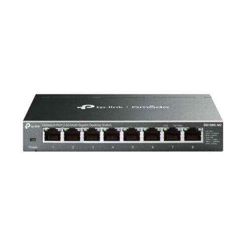 TP-LINK DS108G-M2 Omada 8-Port 2.5G Multi-Gigabit Unmanaged Desktop Switch TP-LINK DS108G-M2 Omada 8-Port 2.5G Multi-Gigabit Unmanaged Desktop Switch