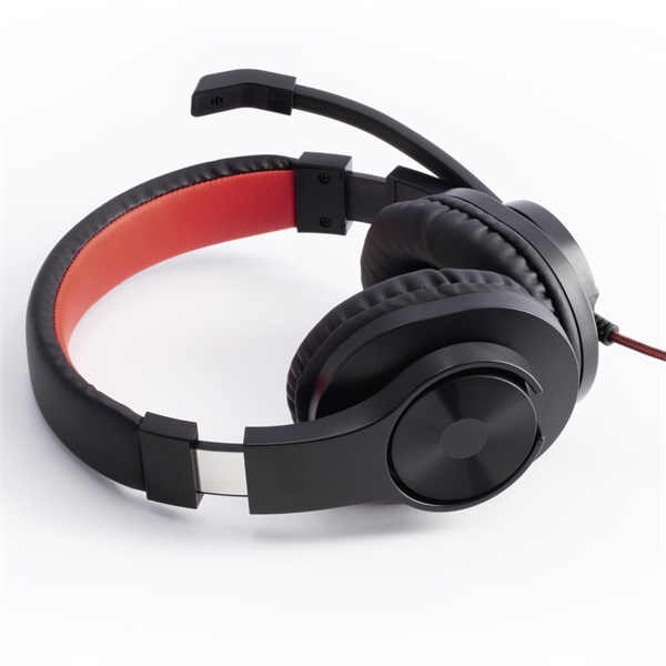 Hama HS-USB400 sztereó headset fekete-piros (139927)
