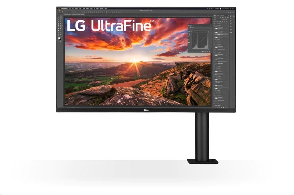 32" LG 32UN880-B LCD monitor fekete