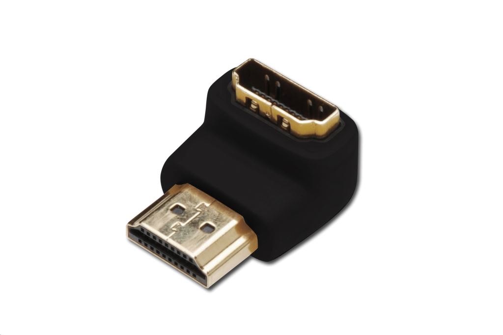 Assmann HDMI adapter 90°-os  fekete (AK-330502-000-S)