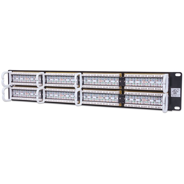 Manhattan 560283 CAT6 UTP 48 portos 2U Patch panel Fekete Manhattan 560283 CAT6 UTP 48 portos 2U Patch panel Fekete