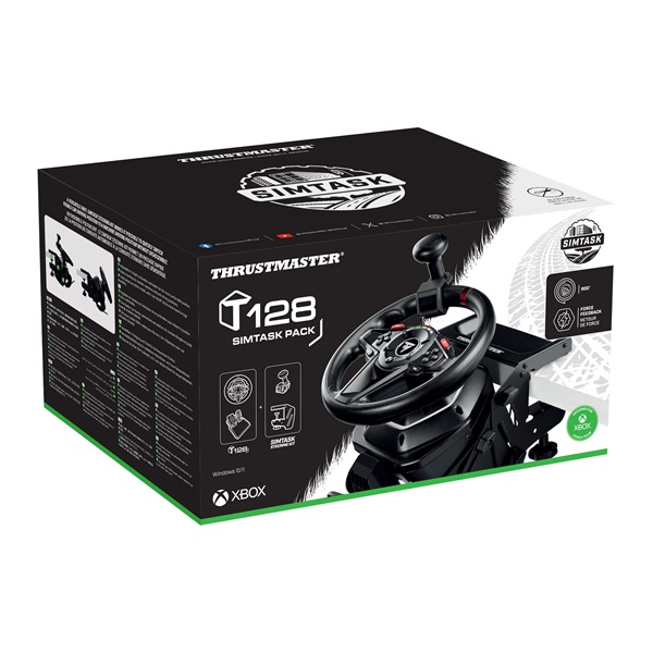 Thrustmaster T128 Simtask Pack PC/Xbox versenykormány + Steering Kit rögzítőrendszer + pedál csomag