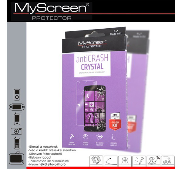 MYSCREEN ANTI CRASH képernyővédő fólia (extra karcálló, 3H) ÁTLÁTSZÓ [Evolveo Strongphone Q8 LTE]