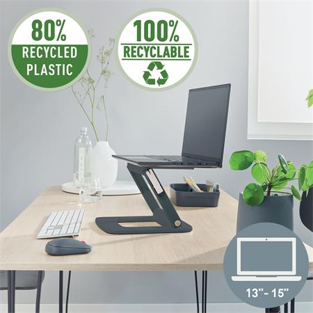 LEITZ "Ergo"  állítható Laptop állvány Szürke