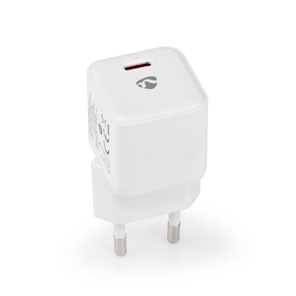Nedis WCMPD20W100WT hálózati töltő USB-C csatlakozóval 20W fehér