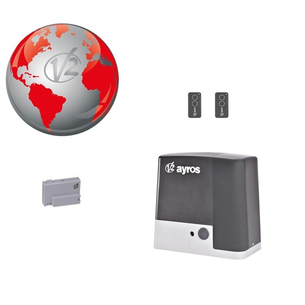 V2 KLAYROS800D230V 230 Vac-s tolókapu mozgató szett 800 kg kapu tömegig fogasléc nélkül V2 KLAYROS800D230V 230 Vac-s tolókapu mozgató szett 800 kg kapu tömegig fogasléc nélkül