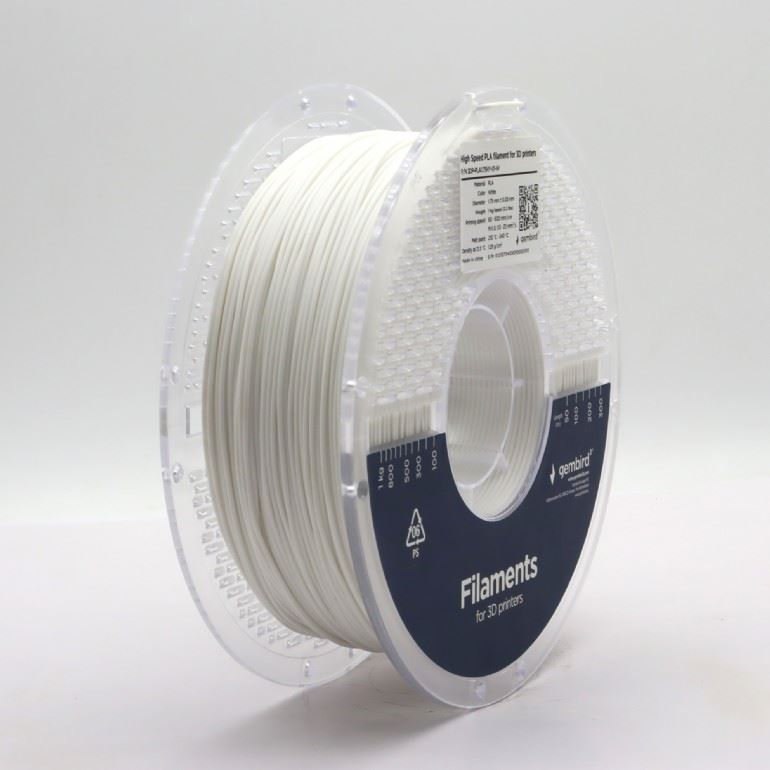 Gembird 3DP-PLA1.75HY-01-W High Speed PLA filament  1,75mm 1kg Fehér