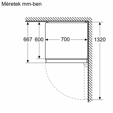 Bosch KGN492IAF Alulfagyasztós hűtőszekrény, A energiaosztály, Inox