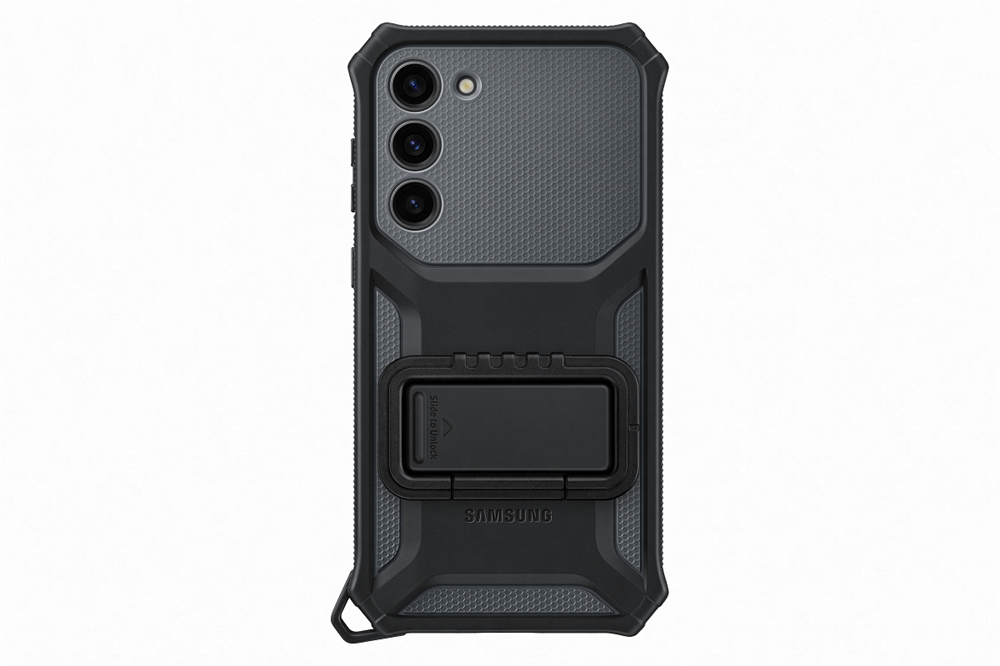 Samsung Galaxy S23+ strapabíró tok rögzítővel fekete