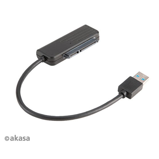  Akasa AK-AU3-07BK USB3.1 kábel 2,5"  20cm SATA SSD ÉS HDD adapter   