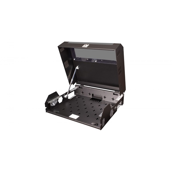 Equip Fali Rackszekrény ESF-05-B  19" 5U 500x475mm előre szerelt Fekete 