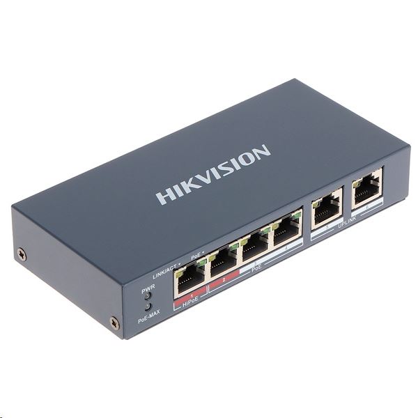 Hikvision 10/100 6x port switch (DS-3E0106HP-E) Hikvision 10/100 6x port switch (DS-3E0106HP-E)