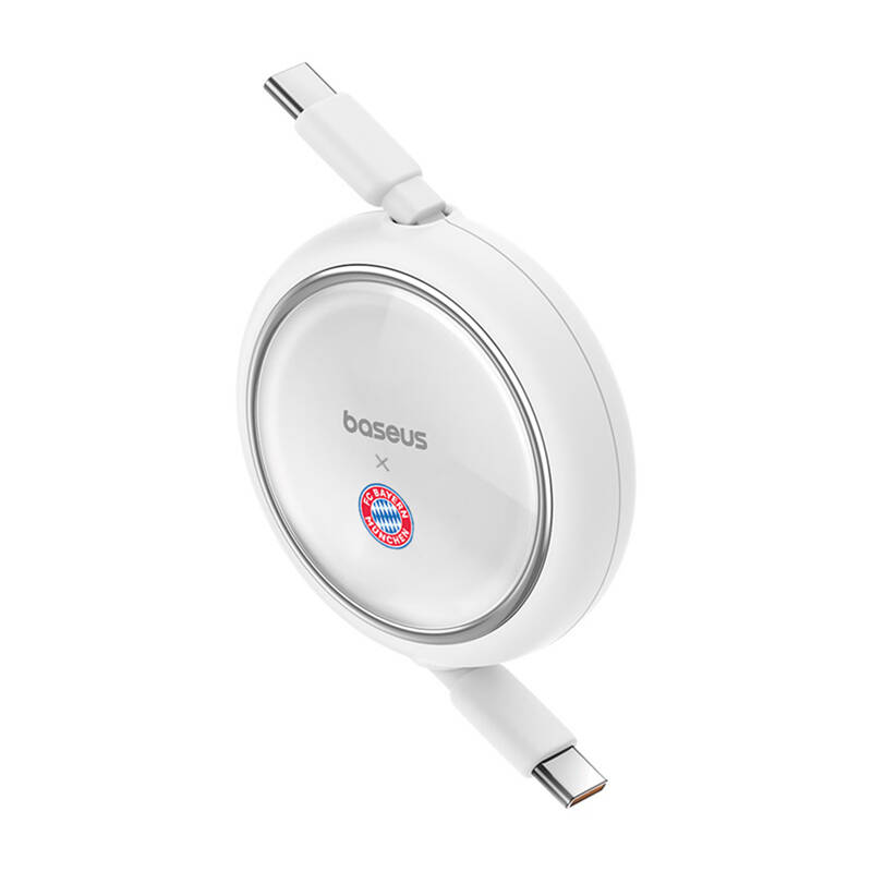 Baseus USB-C-USB-C 100W töltőkábel Fehér  Bayern Edition