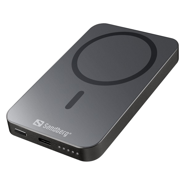 Sandberg Mag Wireless Powerbank 5000 ALU Akkubank  