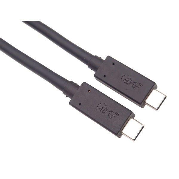 PremiumCord Kábel USB 4, Thunderbolt, 40Gbps, 8K@60Hz, C - C, M/M,   1m, fekete (KU4CX10BK)
