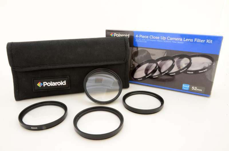 Polaroid makrószett + 4 db-os szűrőtok, 37 mm
