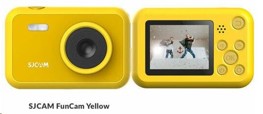 SJCAM FunCam hobbi kamera gyerekeknek sárga