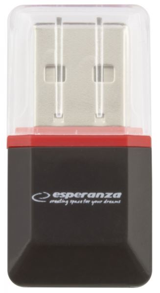 Esperanza EA134K MicroSD - USB 2.0 kártyaolvasó fekete Esperanza EA134K MicroSD - USB 2.0 kártyaolvasó fekete
