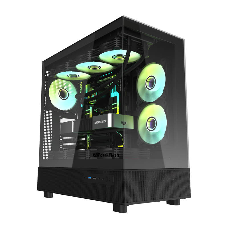 Darkflash DPX90 számítógépház Fekete 