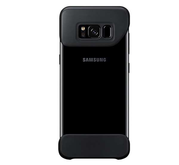 SAMSUNG műanyag telefonvédő (2 részes) FEKETE [Samsung Galaxy S8 (SM-G950)]